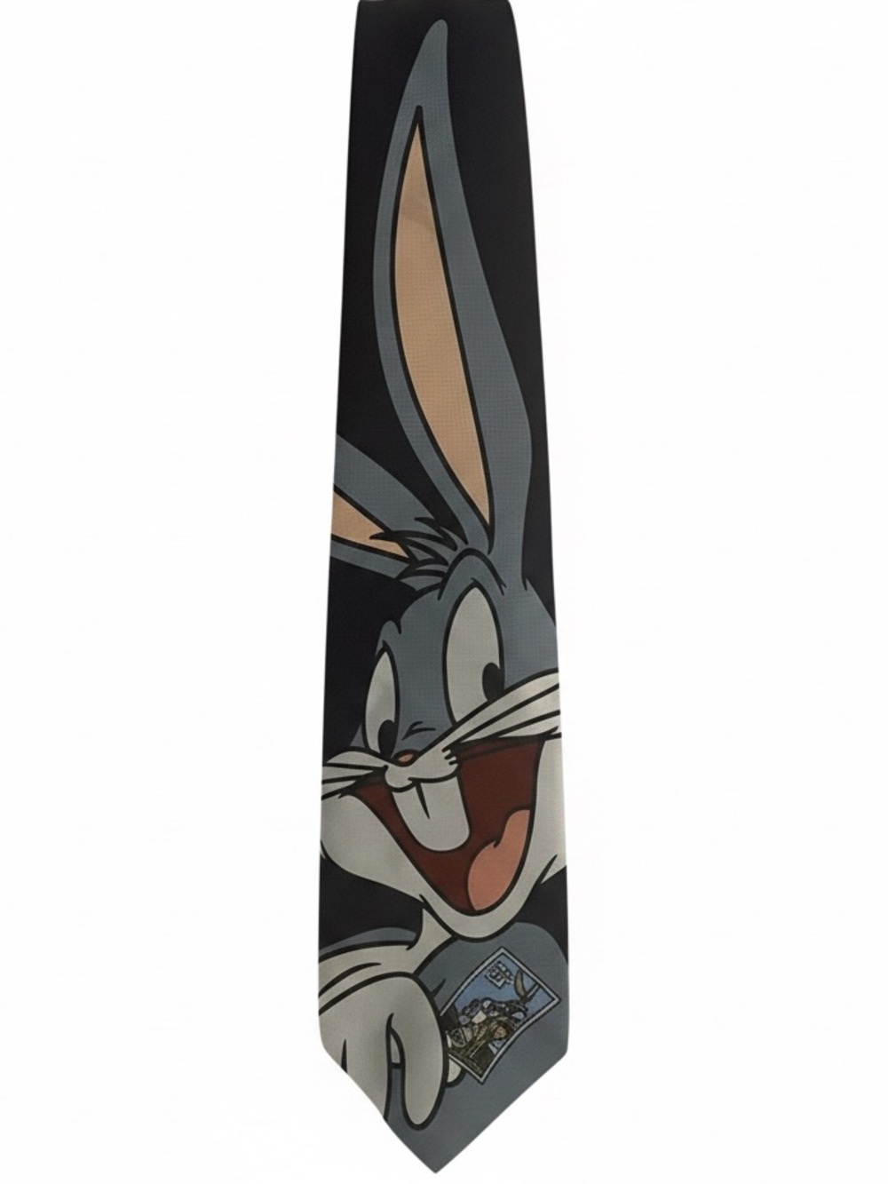 Vintage LOONEY TUNES BUGS BUNNY POSTAGE STAMP NOVELTY TIE NECKTIE POST OFFICE